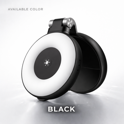 Magnetic Pocket Selfie Light with Built-In Mirror