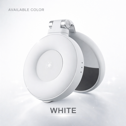 Magnetic Pocket Selfie Light with Built-In Mirror